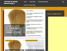 Tablet Screenshot of levure-de-biere-revivifiable.com